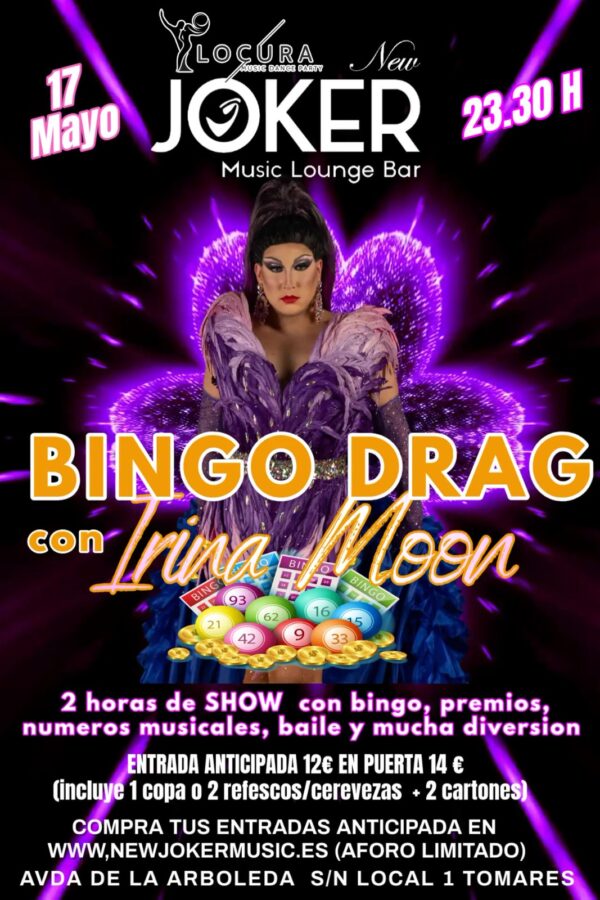 ¡BINGO DRAG con la fabulosa Irina Moon!