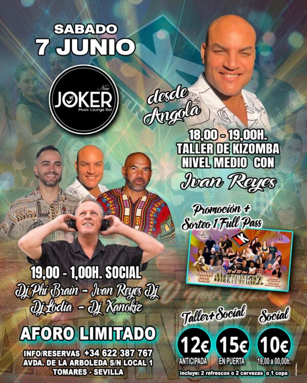 Tarde y Noche de Kizomba en New Joker (sabado 7 de Junio